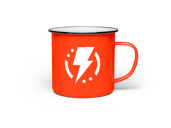 White Enamel Mug - Image 2